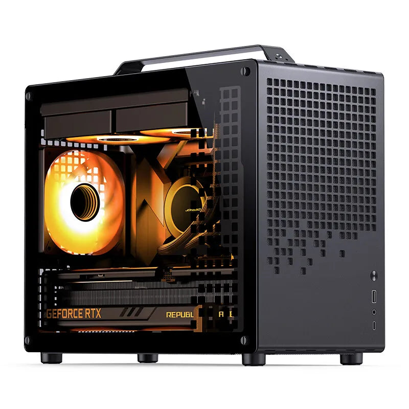 Jonsbo Z20 PC Case with Detachable Handle For 163mm Air-Cooled Graphics Card Type-C Desktop Portable Chassis and Compact Case