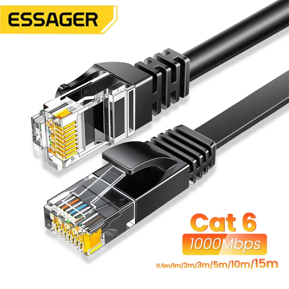 Essager Ethernet Cable Cat6 Lan Cable - Stereotech