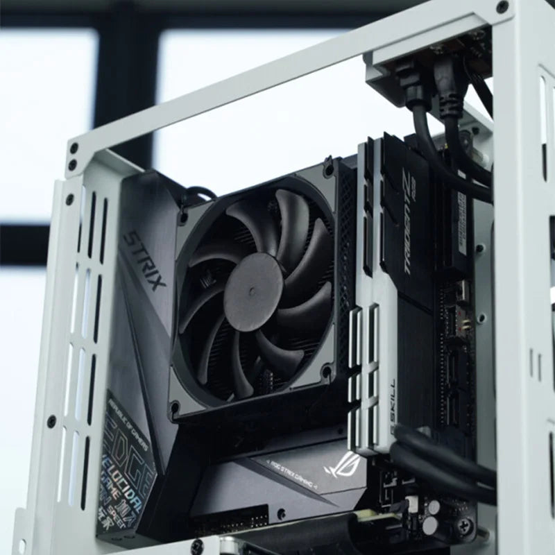 JONSBO HX4170D CPU Cooler 4 Heat Piper Down Pressure Radiator PWM Fan Low Profile ITX for Intel LGA1200 1150 1700 AMD AM4