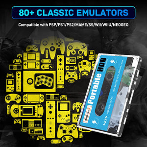Super Console Batocera 500G External Hard Drive Disks Built-in 110000 Retro Games For PS2/PS1/PSP/SS HDD For PC Laptop Computer