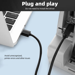 USB B Cable USB 2.0 Type A Male to B Male Scanner Printer Cable Sync Data Charger Cable for Printer for Laser Printer Sales