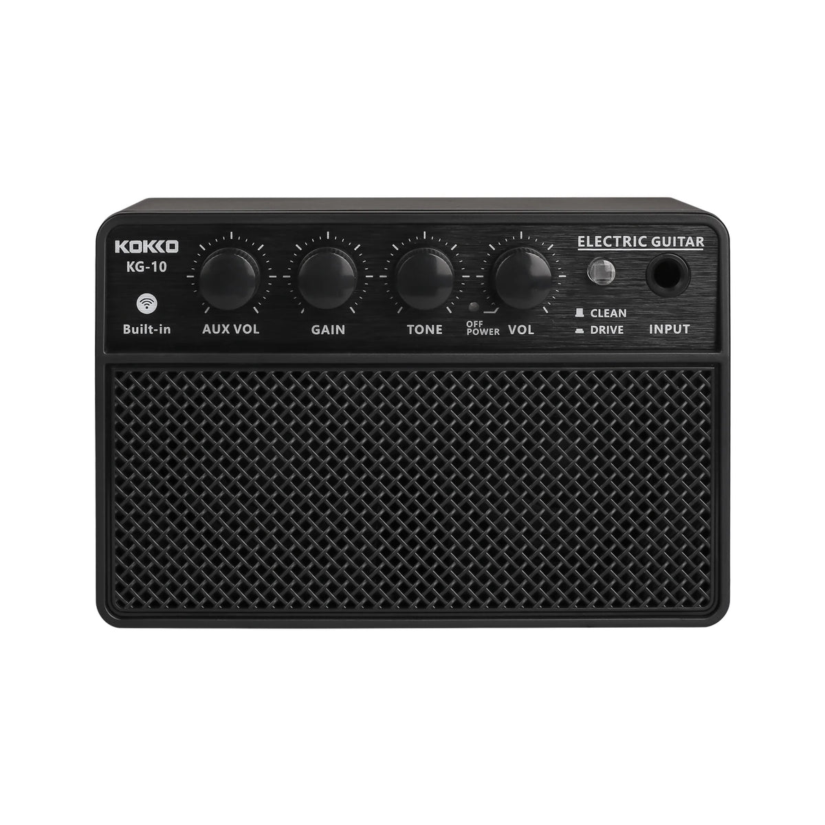 KOKKO 10W Small Electric Guitar Amp Mini Portable Guitar Practice Speaker Rechargeable Portable Practice Audio Guitar Amplifier