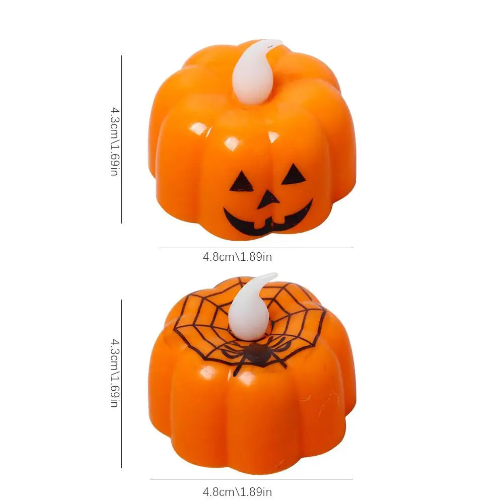 1PC Halloween Pumpkin Lights LED Electronic Candle Lights Halloween Horror Props Home Bar Haunted House Decoration Props