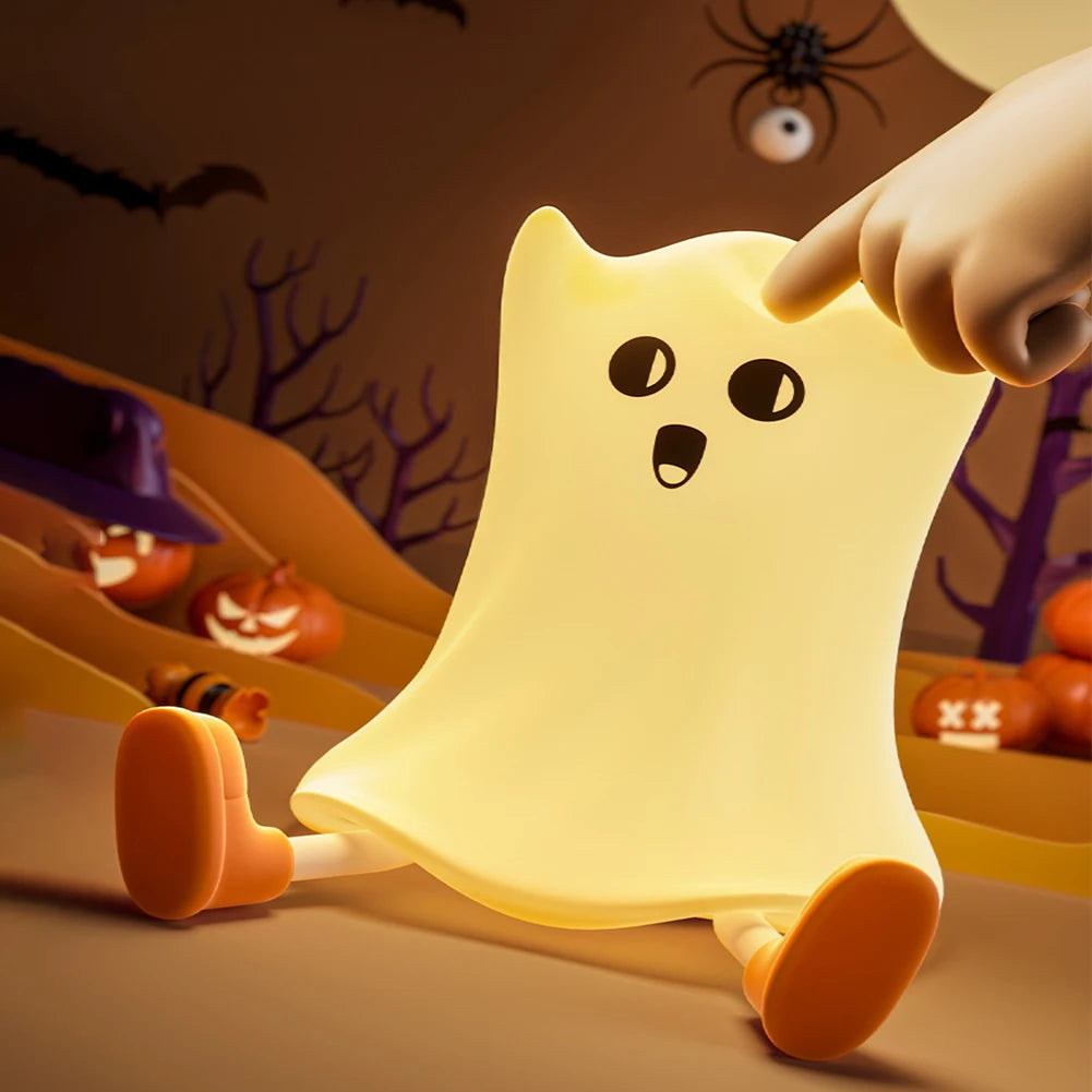 Cute Night Light Silicone Molds DIY Crystal Epoxy Resin Mold With Lamp For Halloween Nursery Table Bedside Bedrooms Decor