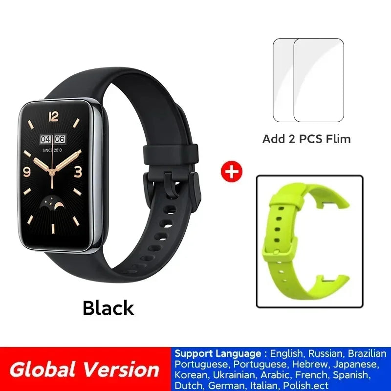 Global Version Xiaomi Smart Band 7 Pro 1.64 &quot;AMOLED Screen Blood Oxygen Monitoring GPS Sports Tracking Watch