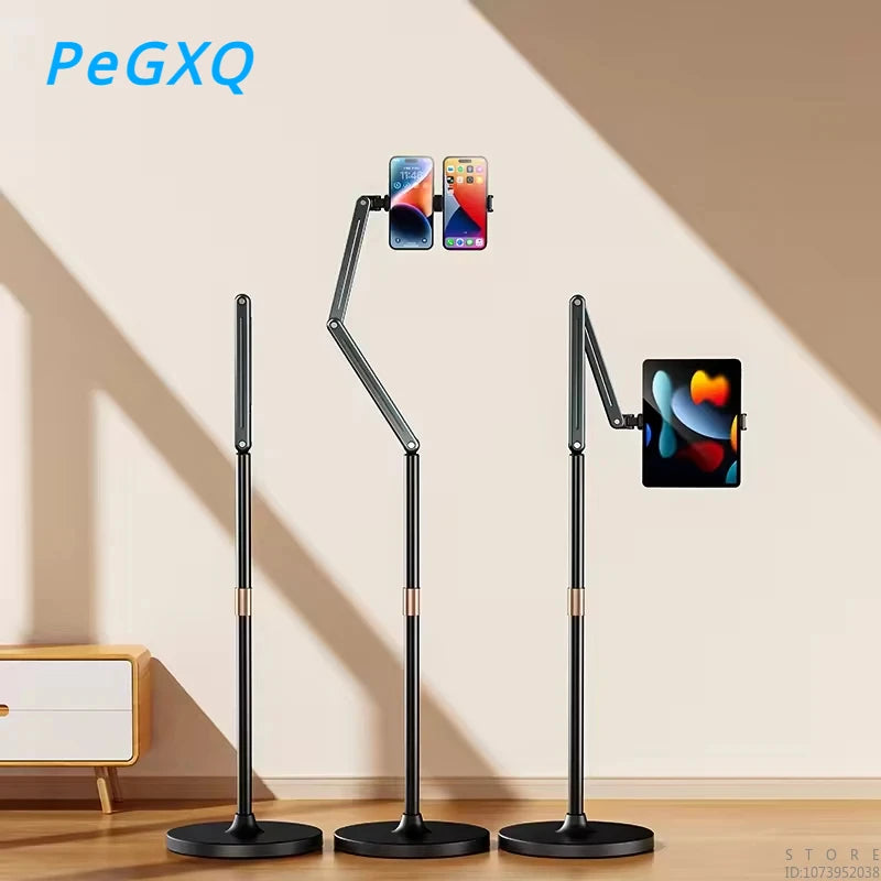 360-degree Rotatable Long Arm Telescopic Aluminum Alloy Metal Ipad Stand, Suitable for 4-12.9 Inch Mobile Phones and Tablets