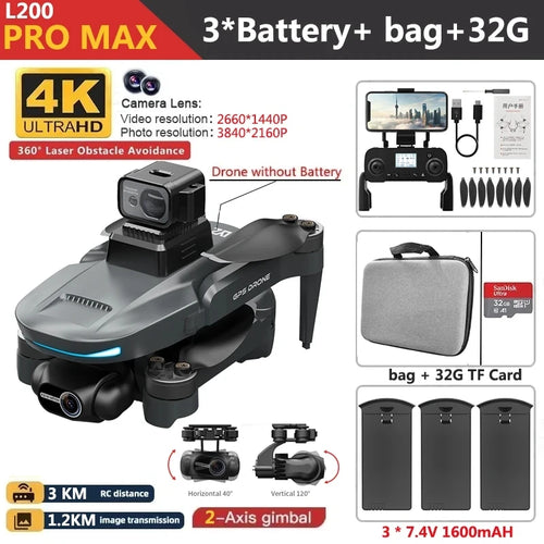 L200 PRO MAX Drone 4K - Stereotech