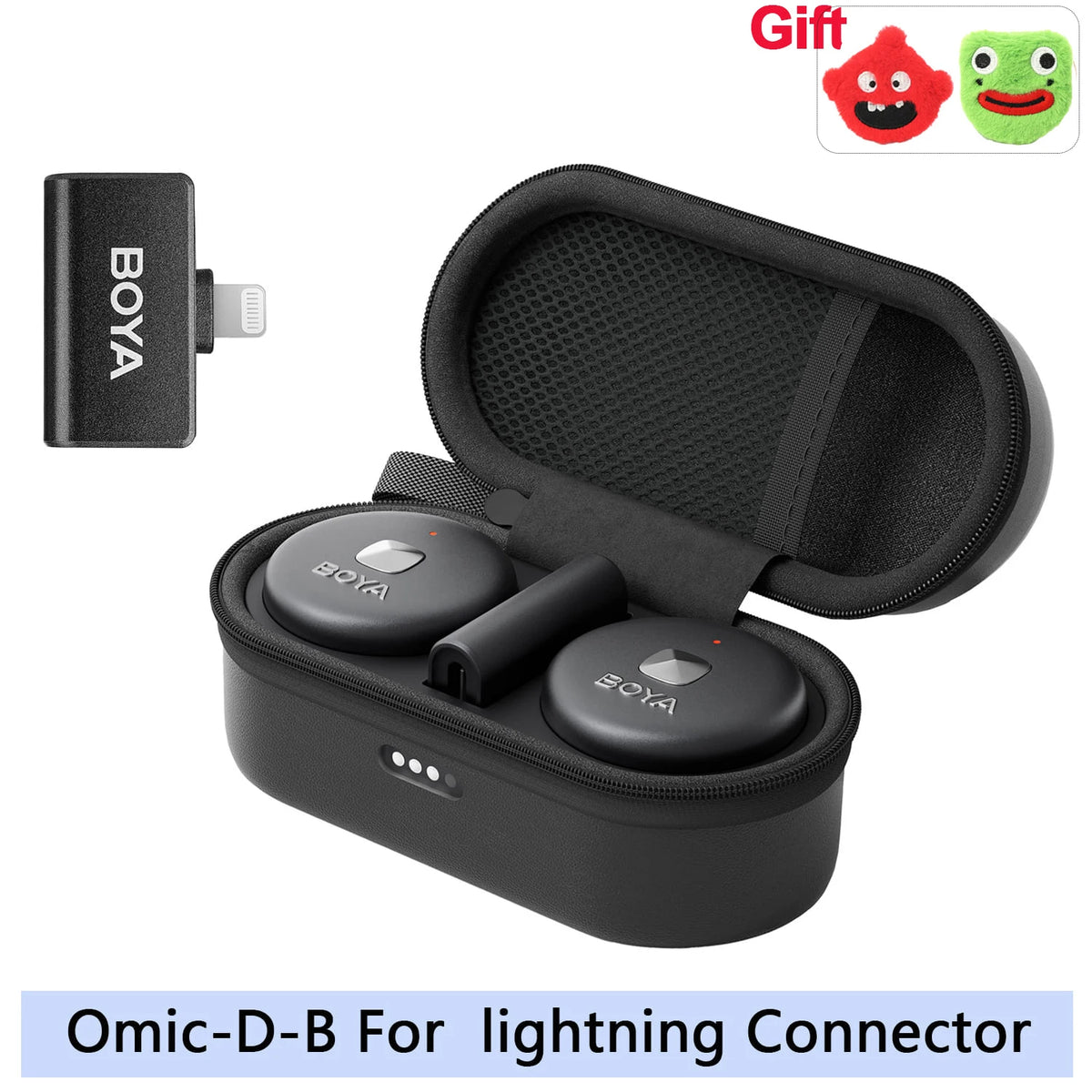 BOYA Omic D/U Wireless Lavalier Lapel Microphone for iPhone iPad Android Type-c Smartphone Youtube Live Recording Interview Vlog