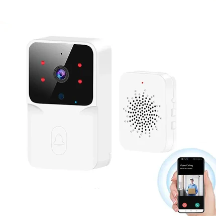 Tuya WiFi Video Doorbell Wireless HD Camera PIR Motion Detection IR Alarm Security Smart Home Door Bell WiFi Intercom for Home - Stereotech