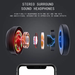 Original J20 4K Virtual Reality 3D Glasses Box Stereo VR Google Cardboard Headset Helmet for IOS Android Phone Max 6.7",Rocker