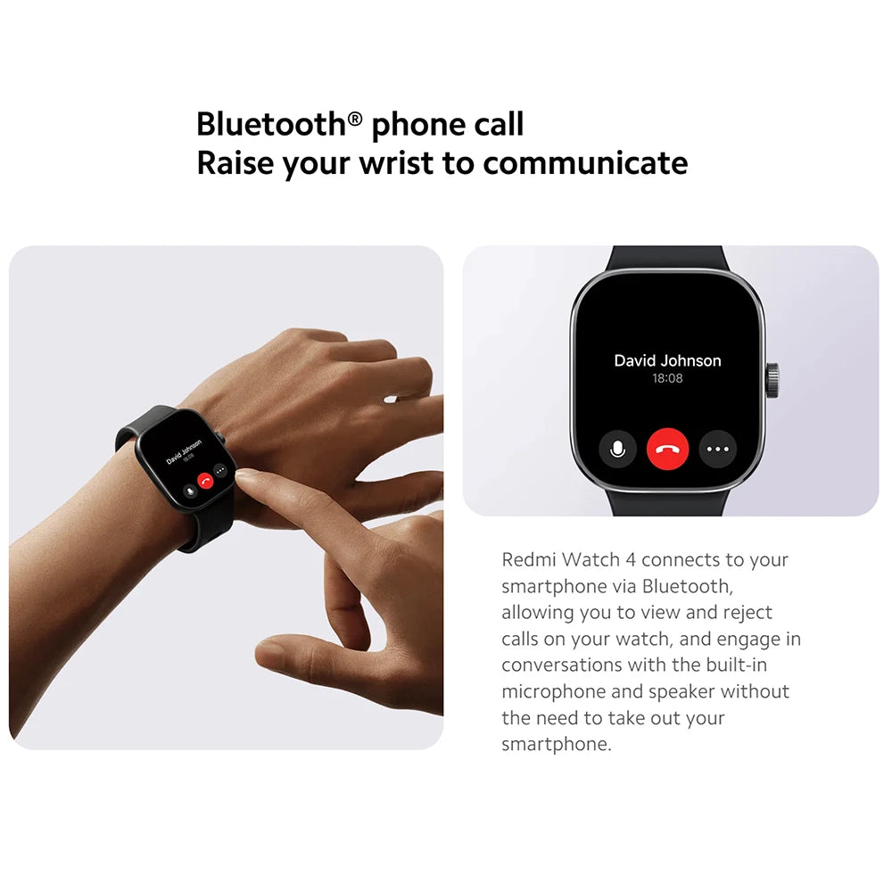 Global Version Redmi Watch 4 Ultra Large 1.97&#39;&#39; AMOLED Display GPS GNSS Smartwatch Bluetooth Phone Call Smart Sleep Monitoring