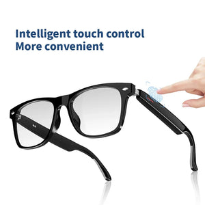 2024 New E13 Smart Glasses Blue Light Filtering Polarized Sunglass Lenses Audio Built-in Mic & Speakers Touch & Voice Assistant