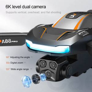 Xiaomi 10000M A88 Drone Professional 8K GPS Dual Camera 5G Obstacle Avoidance Optical Flow Positioning Brushless Upgraded RC ﻿ - Stereotech