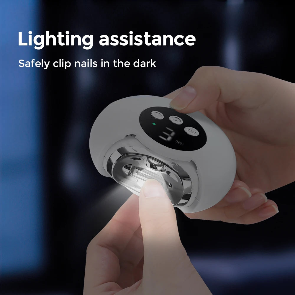 2 In 1 Electric Nail Clippers Manicure 360° Rotating Nail Trimmer For Baby Finger Toe Scissors Pedicure Manicure Nails Cutter