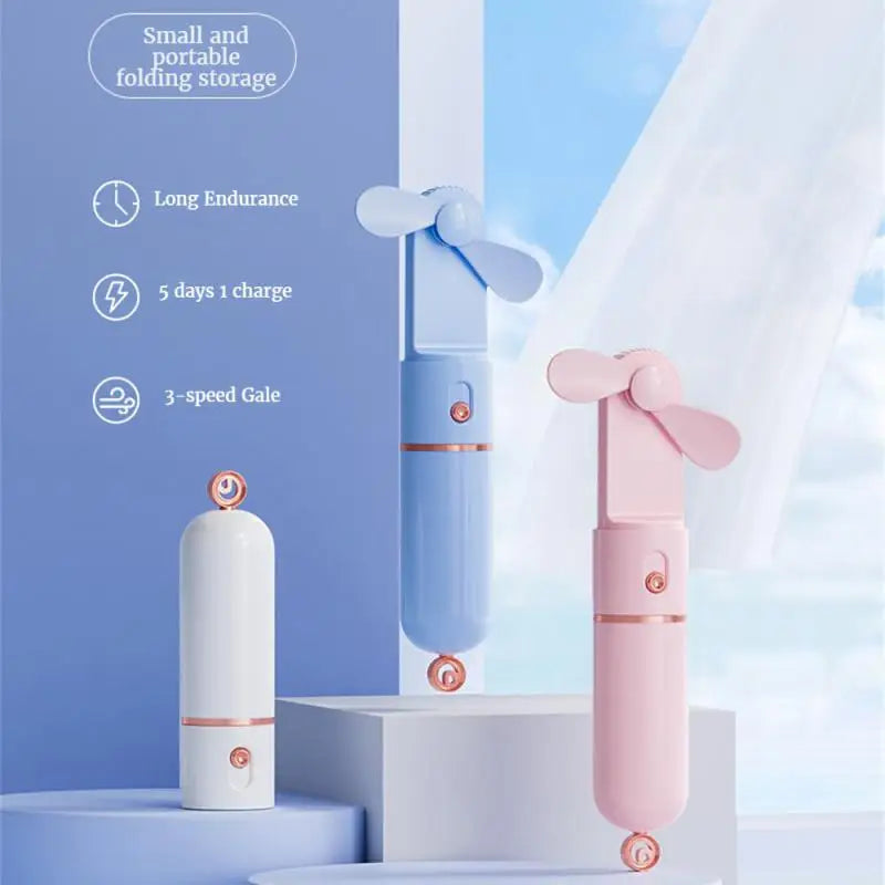 Mini Hand-held Small Fan Usb Power Outdoor Pocket Silent Handheld Portable Fan Usb Charging Fan - Stereotech