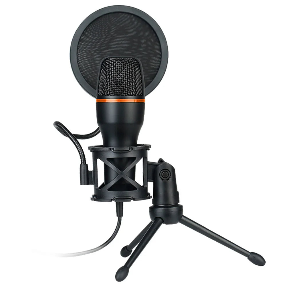 USB Condenser Microphones For PC Computer Laptop Video Singing Gaming Recording Professional USB Anti-Spray Microphone