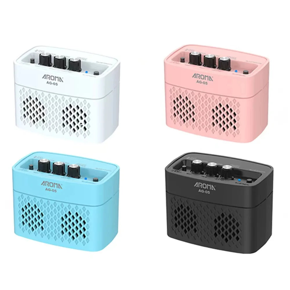 Free shipping! AG-05 5W output Portable Multi-functional Guitar Amplifier Recorder Speaker