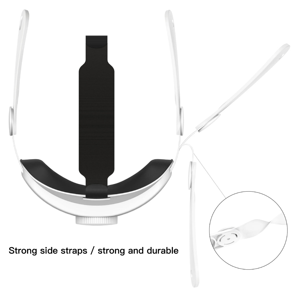 Head Strap for Meta Quest 3 Elite Comfort Head Strap Replacement Enhanced Support Improve Comfort-Virtual for VR Accessories