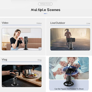 Auto Tracking Phone Holder Auto Face Tracking 360 Rotation Fast Face & Object Tracking Cameraman Robot