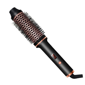 Dual-Use Home Hair Straightening Brush Infrared Curling Iron Two-In-One Non-Damaging Hairdressing Tool Versatile Hair Care