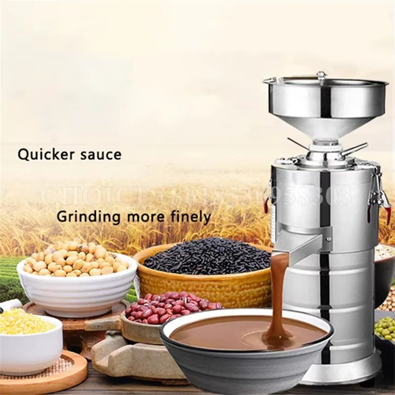 Electric Peanut Butter Maker Sesame Butter Machine Grinder Colloid Mill Almond Butter Machine Stainless Steel Food Processor