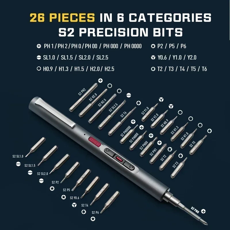 CreationSpace Mini Drill Screwdriver Kit 29/42 in 1 Precision Screwdriver 3 Torque Magnetic Screwdriver Household Repair Tools