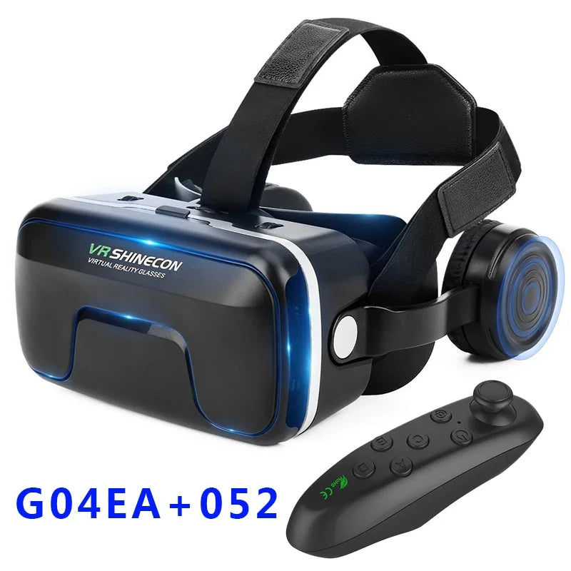 G04EA Original VR Shinecon 6.0 Virtual Reality Glasses 3D VR Glasses Stereo Helmet Headset with Remote Control for IOS Android