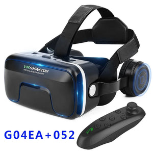G04EA Original VR Shinecon 6.0 Virtual Reality Glasses 3D VR Glasses Stereo Helmet Headset with Remote Control for IOS Android