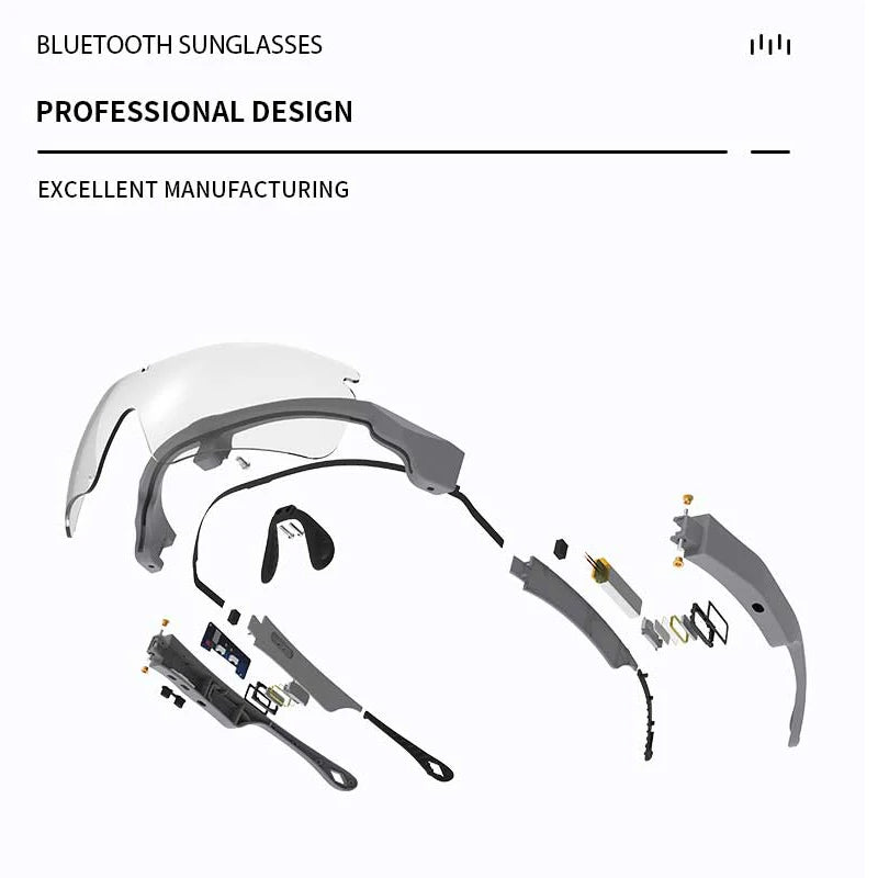 Smart Glasses Bluetooth 5.0 Earphones Riding Sport Glassess Wireless Headset Headphone UV400 Polarized Music Eyeglassess