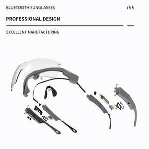 Smart Glasses Bluetooth 5.0 Earphones Riding Sport Glassess Wireless Headset Headphone UV400 Polarized Music Eyeglassess