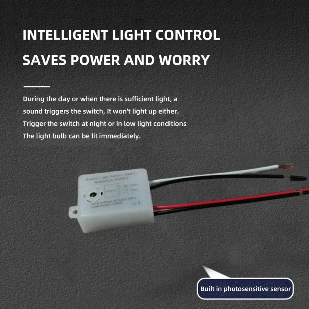 Sound Sensor Switch Module Detector 220V Sound Voice Sensor Intelligent Auto On Off Light Switch Sensor Stable For Smart Home - Stereotech