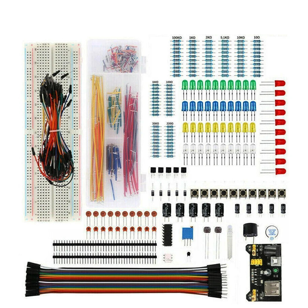 DIY Project Starter Kit For Arduino UNO R3 DIY Electronic Component Set With 830Tie-points Breadboard - Stereotech