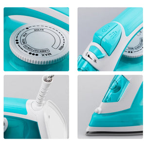 Electric Iron Portable Mini Garment Steamer Steam Iron For Clothing Iron Adjustable Ceramic Soleplate Iron For Ironing Sonifer - Stereotech