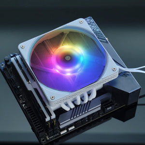 JONSBO HX6200D White/Black CPU Cooler Downward Pressure 6 Heat Pipe ARGB Air-Cooled Radiator For LGA1700 115X 1200 AM4