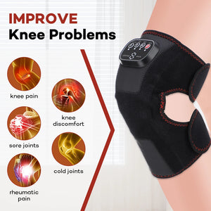 Electric Knee Air Pressure Massager Airbag Compresstion Massage Heating Knee Pad Deeply Relax Leg Joint Muscle Blood Circulation