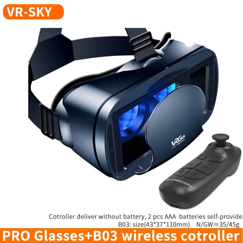 VR Virtual Reality 3D Glasses Box Headset Helmet Blu-ray VRG PRO  For IOS Android 5-7 inch Smartphone