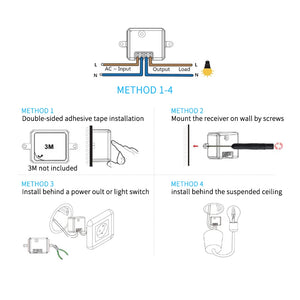 SIXWGH Smart Home Wireless 433mhz Light Switch House Improvement Self-Power Remote Controller Push Button Wall Switch Set - Stereotech