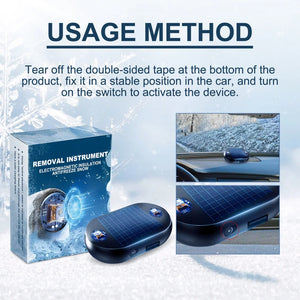 Electromagnetic Molecular Interference Antifreeze Car Solar Energy Snow Plow Car Multifunction Practical Save Snow Removal Tool