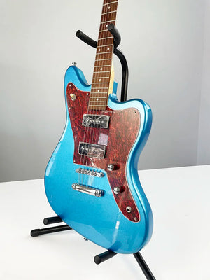 JA Electric Guitar,Mahogany Body and Maplp Neck,Rosewood fingerboard，Metallic blue