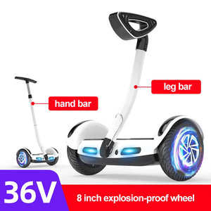 8/10 inch 36/54V Kids Adult Smart Handle Leg Bar Electric Scooter 2 Wheel Stand Up Self Balancing Hoverboard custom