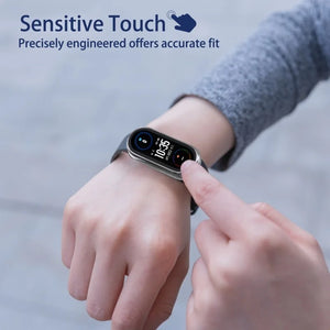 Watch Protective Film with Case for Xiaomi Mi Band 6 5 4 3 Smart Watchband Bracelet 3D Full Screen Anti-Scratch Protector Films