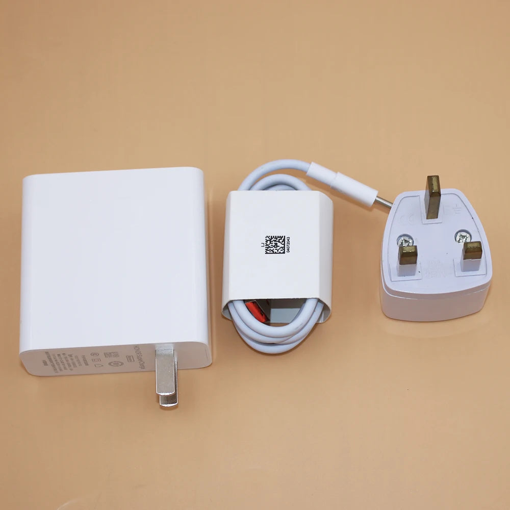 Honor SuperCharge Max 100W Charger EU/US/UK Plug Power Adapter 6A Type C Cable For Honor 70 60 Pro 50 Magic 3 Magic4 X30