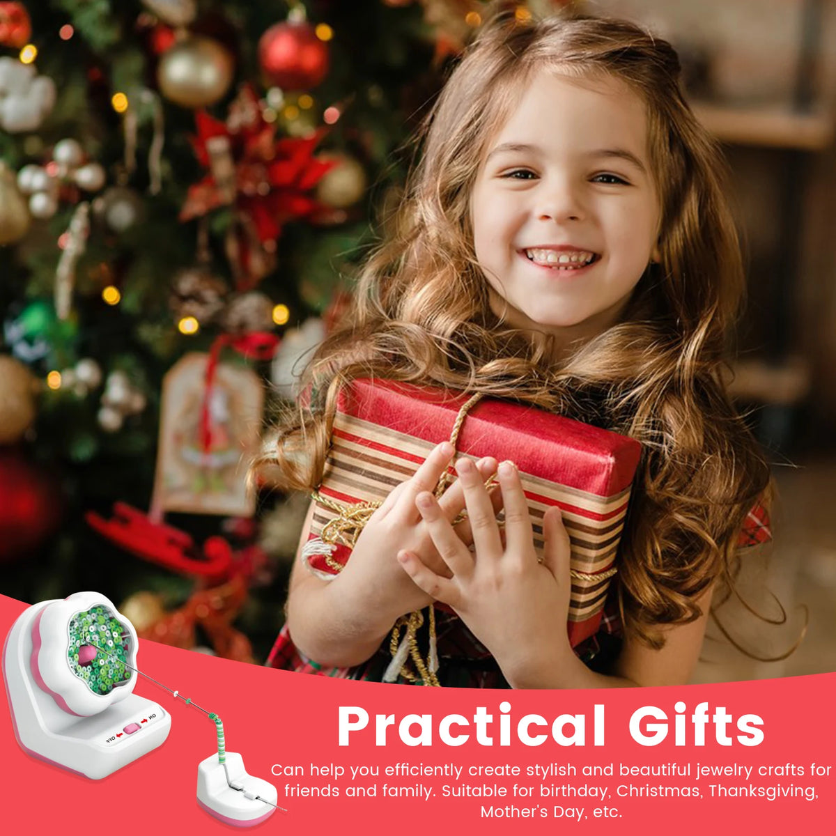 Electric Bead Spinner Automatically Clay Bead Spinner Fast Beading Bead Spinner Machine Effortless Electric Bead Bowl Spinner