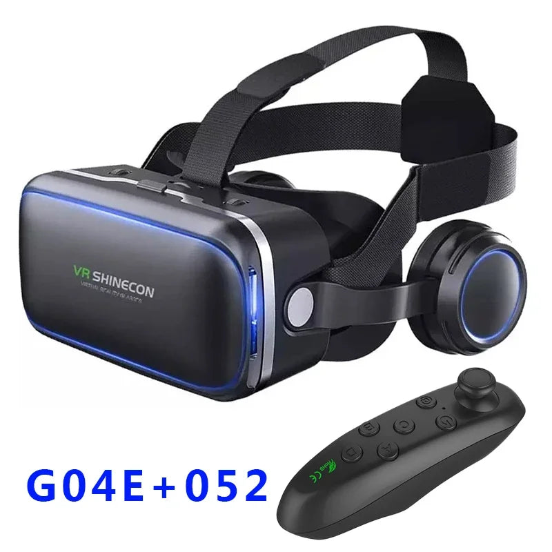 G04EA Original VR Shinecon 6.0 Virtual Reality Glasses 3D VR Glasses Stereo Helmet Headset with Remote Control for IOS Android