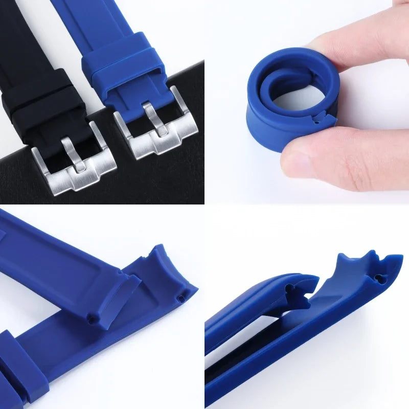 Rubber Strap For Omega Moonswatch Watch - Stereotech