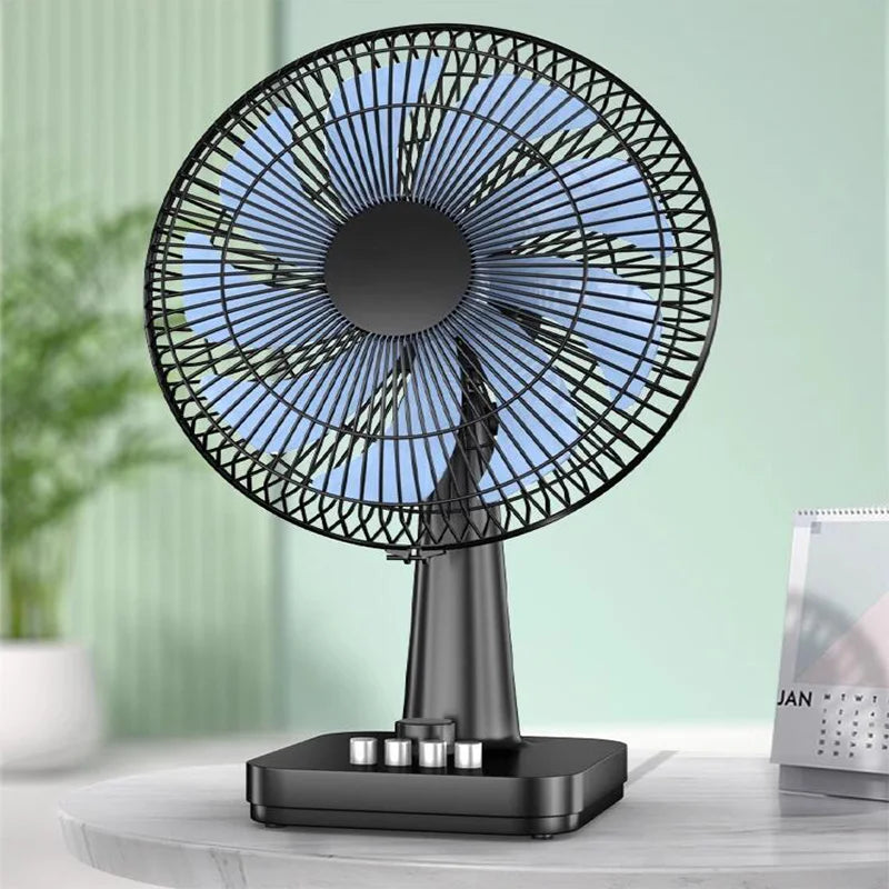 Electric Fan Desktop Home Silent Student Dormitory 16 Inch Large Table Fan Desktop Small Fan Shake Head Turn Page Floor Fan