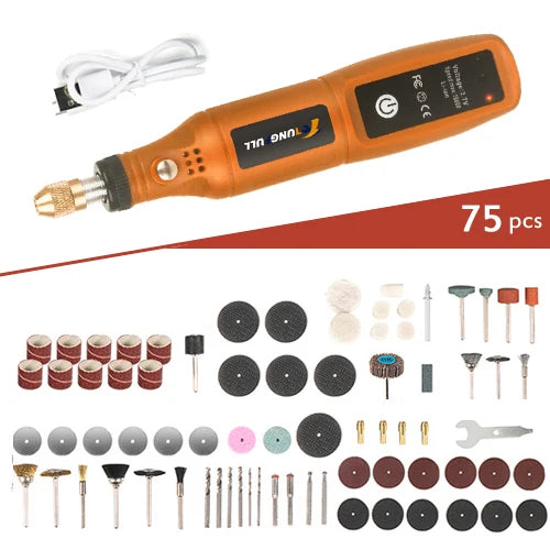 USB Cordless Drill Rotary Tool Woodworking Engraving Pen Mini Wireless Electric Drill For Jewelry Metal Glass Dremel Tools