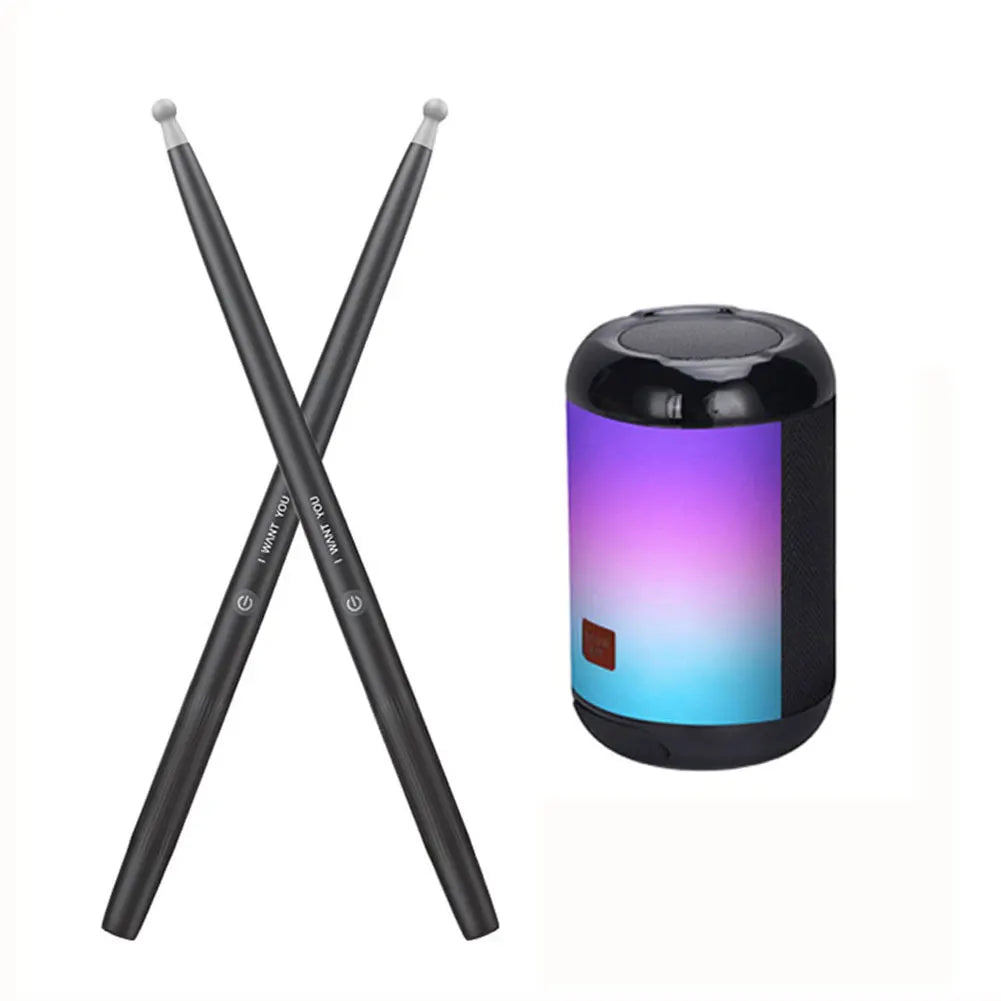 Portable Air Electronic Drum Somatosensory Drum Kit with Drumsticks Bluetooth Electric Air Drum Set for Kids Adults Beginners