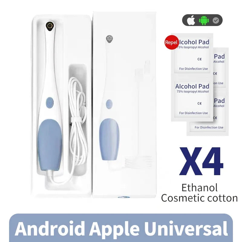 HD Android Apple Visual Mirror Examination 2-In-1 Camera Waterproof Skin Healthy Detecting Cameras For Dentist Observatispection