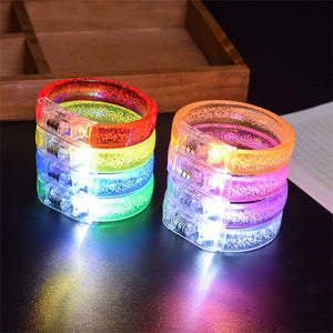 Night LED Battery Light-emitting Bracelet Entertainment Cheering Props Running Luminous Bracelet Bar Party Luminous Props
